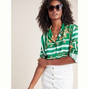 Anthropologie Giselle Rdalamal scarf tunic